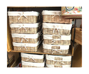 Eco-friendly Round Shape Water Hyacinth Storage Basket Handmade Woven Basket Storage With Lid