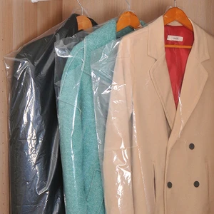 ES Wholesale Clear Plastic Garment Bags Laundry Dry Cleaning Bag Dust Proof Cloth Cover for Suits Dresses