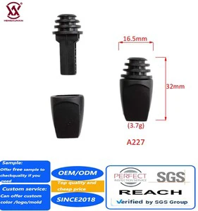 Plastic Paracord Cord Lock End Cap Toggle Stopper Clip No Tie Running Shoe Lace Lock for Backpack