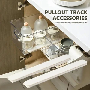 Accessories Storage Bin Tracks DIY Drawer Guides Multifunctional Cabinet Organizer Box Sliding Rail Storage