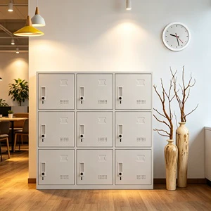 Modern Design Luxury Metal Lockable Storage Cabinet with EU CE Certification for Hotel Apartments Schools and Shopping Malls