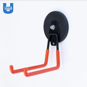 D88mm Waterproof Rubber Coated Magnet Magnetic Garage Hooks For Indoor And Outdoor Hanging