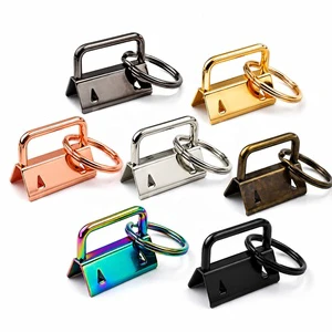 40mm Classic Luxury Zinc Alloy Key Fob Hardware Premium Eco-Friendly Metal Strap Clamp High-grade Electroplating for Handbag
