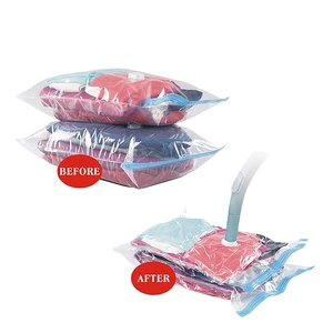 Factory Wholesale Foldable Travel Vacuum Compressed Space Saver Seal Clothing Bag Vakuumbeutel for Clothes Storage