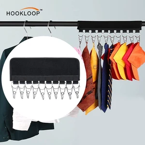 Wholesales Space-Saving Rotating Clothespin Clips with Hook and Loop Fastener for Small Clothes and Accessories