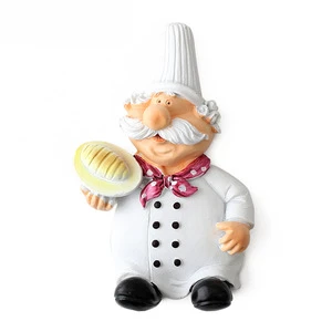 Storage Socket Holder Power Cord Hook Creative Strong Adhesive Hanger for Plug Kitchen Rack Cartoon Chef Wall Mount