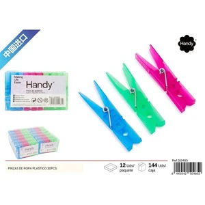 Plastic Clothespins 7.8*1.05cm 24 pcs - Cleaning Accessories