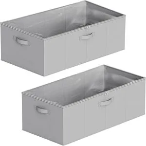 High Under Bed Storage Containers Large Underbed Storage Organizer Bins with Lids for Bedroom Dorm Clothes Closet Organization
