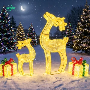 Hot Sale Christmas LED 3D Gift Box Motif Lights For Park Decorations, Christmas Decorations, And Landscape Decorations