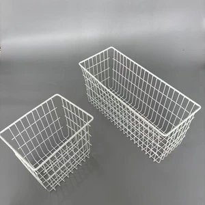 High Quality Steel Wire Shelf Flat Net Basket Manual Storage Box Basket for Household Hotel Freezer for Refrigerator Use