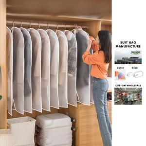 Customized Wholesale Travel Dust Bag Cover Foldable Clothes Protector Garment Bag Dustproof Cover Suit Bag