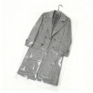 Factory Direct Custom Plastic Disposable Dust Proof Cover Bags Garment Packaging for Dry Cleaning Shops and Home Use