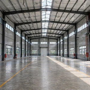 High-quality Lightweight Prefabricated Steel Warehouses Single-story Factory Garage With Modern Industrial Style Designs