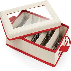 Christmas Festive Storage Box Cutlery Storage Box Convenient Storage Box Super Atmospheric Feeling