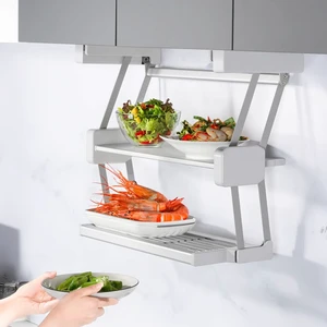 Steel Storage Holders Storage Holders for Countertop Organizer with Handles and Accessories Pull Down Cabinet