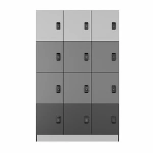 Modern Smart Wooden HPL School Locker Cabinet with RFID and Electronic/Combination Lock for Changing Room and Storage Unit