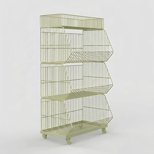 5-Layer Steel Wire Baskets Storage Rack
