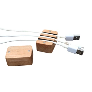 New Flexible Wood Desk Cord Management System Cable Organizer for Mobile Phone Laptop Charger Home Wire Keeper Storage Holder