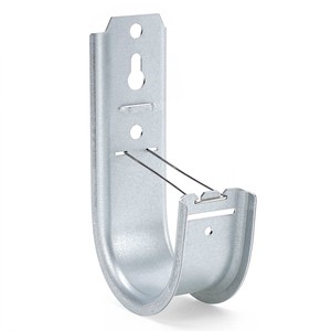 Standard Mount Wall Mount J Hook 2-Inch Galvanized Steel Cable Support J-Hook With Retainer Clips