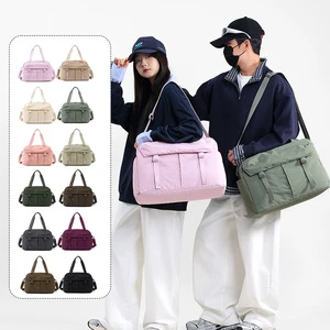 Large-capacity Gym Travel Bag Multiple Pockets Breathable Design Polyester Lining With Separate Shoe Compartment