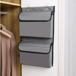 Oxford Cloth Covered Waterproof Hanging Storage Bag for Bathroom and Toilet