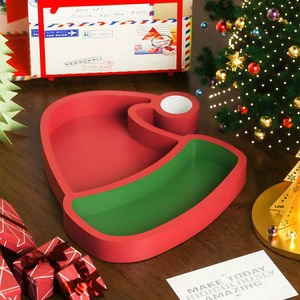 Silicone Resin Mold DIY Epoxy Resin Mold Christmas Hat Tray Ornament And Plaster Storage Box Silicone Mold Model