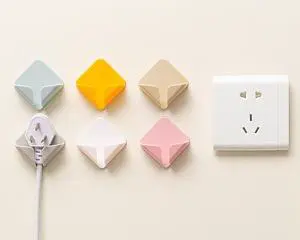 Creative Power Supply Data Cable Organisation Non-marking Non-punching Sticky Hook Kitchen Storage Fixed Organizer Wall Hook