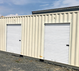 Steel Structural Mini Storage Unit With Roll Up Door: Customizable Dimensions For Self Storage & Workshop