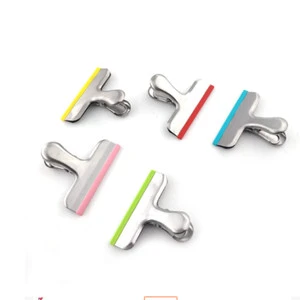 Manufacturer Customized Most Popular Black Large Plastic Bag Clip Food Bag Sealer Clip Metal Clip