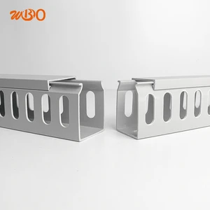 China-Made PVC Wire Management Box 100*50 Cable Duct Solid Plastic Extrusion Trunking Pipes Cable Organizer Desk for Various