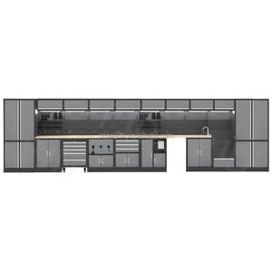 Heavy Duty Steel Workshop System Multi-Functional Garage Organizer Customizable OEM Tool Storage Industrial Modular Storage