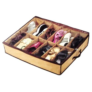 Under Bed Shoe Storage Organizer For Closet Fits12 Pairs Sturdy Underbed Shoe Container Space Saving Shoe Organizer With Clear