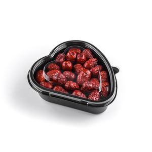 Manufacturer Supply Custom Plastic Dried Fruit Storage Heart-shaped Box Christmas Gift Box Plastic Fruit Boxes