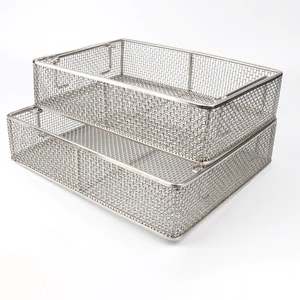 Steel Wire Mesh Tray Customized Stainless Steel Wire Mesh Basket