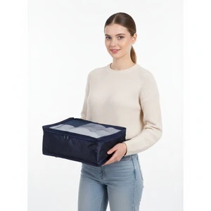 Custom High Quality Handled Clothing Organizer Foldable Space Saver Compression Polyester Bags