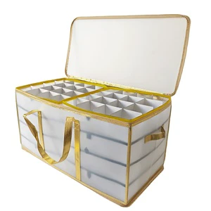 8-Drawer Christmas Ball Storage Chest - Child-Safe Eco-Friendly Scratch-Resistant Foldable Holiday Ornament Organizer