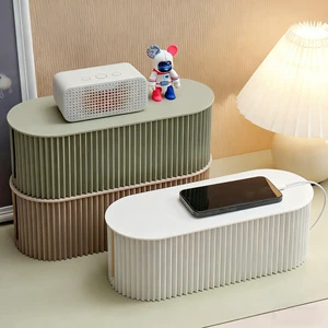 Customized Color Plastic Wire Cable Organizer Desktop Storage Power Strip Management Junction Box with Plastic Lid