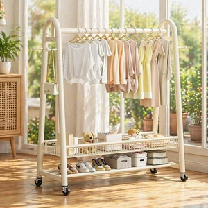 2026 Hot Sale Coat Rack Very Strong Coat Rack Stand Indoor Clothes Drying Rack for Living Room and Bedroom