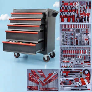 Factory Direct Industrial Tool Cabinet Heavy Duty Garage Workshop Rolling Tool Cart With Wheels tool trolley
