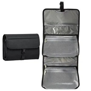 Custom Logo Travel Hanging Toiletry Bag Waterproof Large Makeup Bag Wash Organizer Cosmetic Case for Bathroom Shower