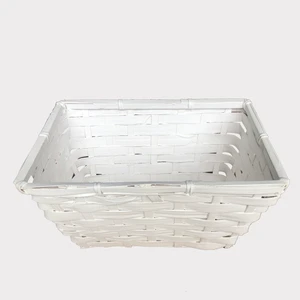 Stylish Eco-Friendly Woven Bamboo Rattan Storage Basket Colorful Sustainable Multifunction Organizer Tray for Sundries Direct