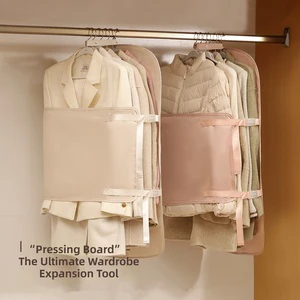 Pressing Plate Clothing Storage Bag Wardrobe Foldable Fabric Dust Cover Hanging Large Capacity Portable Storage Storage Board