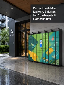 Smart Parcel Locker Electronic Package Delivery Cabinet Self Service QR Code Pickup Locker for Apartment Community Office