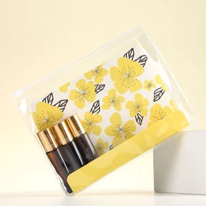 BSCI Factory Wholesale High Quality Travel Custom Logo Waterproof Toilet Transparent Pvc Clear Makeup Cosmetic Bag