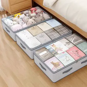 Wholesale Under Bed Storage Boxes Clothes Storage Bags Foldable Blanket Storage Bins