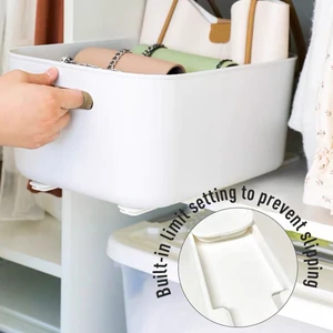 Storage Rack Track Sliding Rail Storage Plastic Storage and Organization Accessories for Cabinet