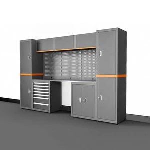 Haoda Customized Modular Steel Combined Removable Tool Storage Cabinet Workshop Garage Storage Workbench