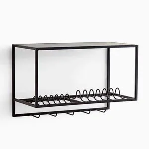 Modern Storage Rack for Dish and Plate and All Accessories of Kitchen Items Wall Hanging Rack Made of Iron Handicraft