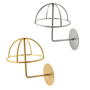 Modern Stainless Steel Wall Hat Rack Adjustable Duck Tongue Cap Holder Removable Customized Color Logo For Easy Display