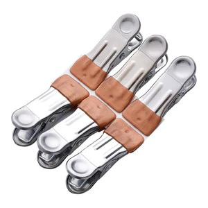 Impregnated Stainless Steel Clip, Windproof Spring Clip, Multi-functional Strong Clothespin for Hanging Underwear and Socks